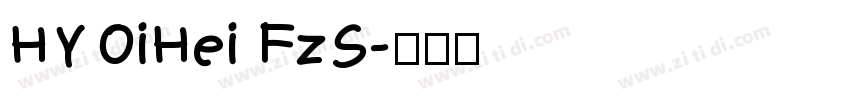HYOiHei FzS字体转换